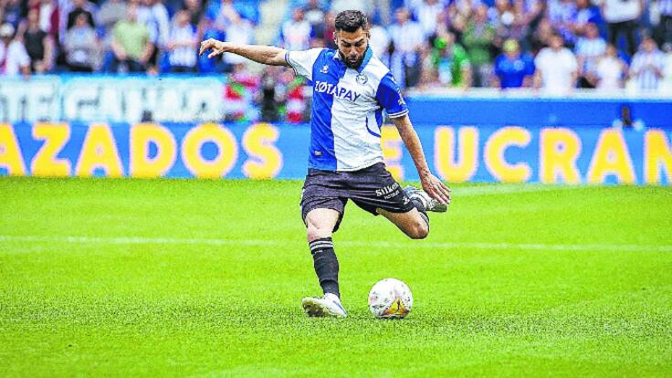 Rubén Duarte con su UD Almería