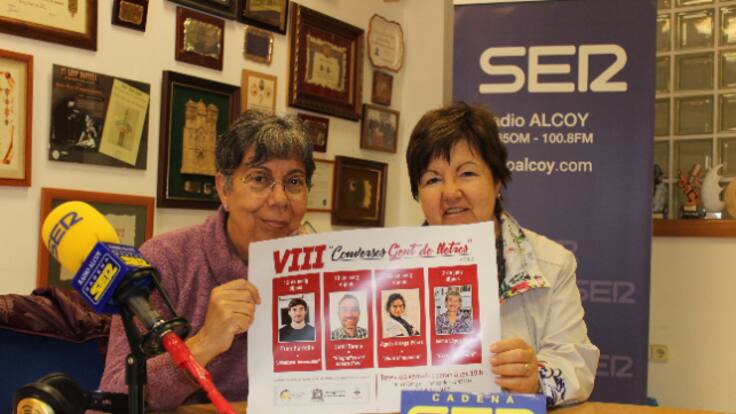 Entrevista amb Amélia García i Mila Llorens sobre el cicle Converses amb Gent de Lletres de la Unesco d'Alcoi (03/05/2022)