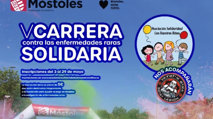 V Carrera Solidaria contra las enfermedades raras en Móstoles