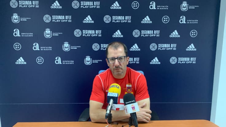 José Juan Romero, Ent. del Eldense, en la previa de la final del play off de ascenso a Primera RFEF ante el Sestao River