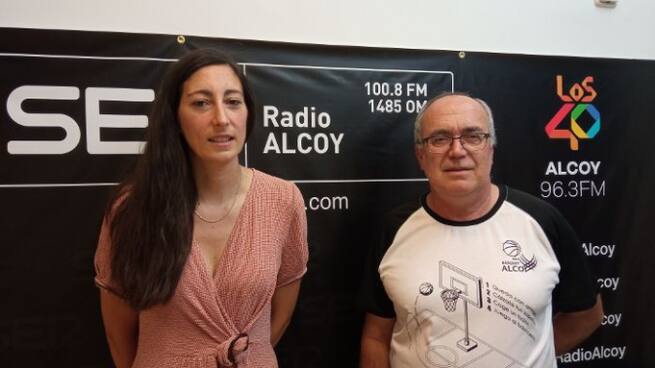 Salva Monzó y Lirios Rovira de l Nou Basquet Alcoi, hacen una resumen de la temporada finalizada (04/07/2022)