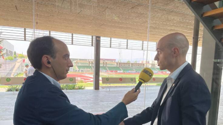El presidente del Sporting David Guerra atiende a la SER después de que Gijón se haya confirmado como candidata a ser sede del Mundial 2030