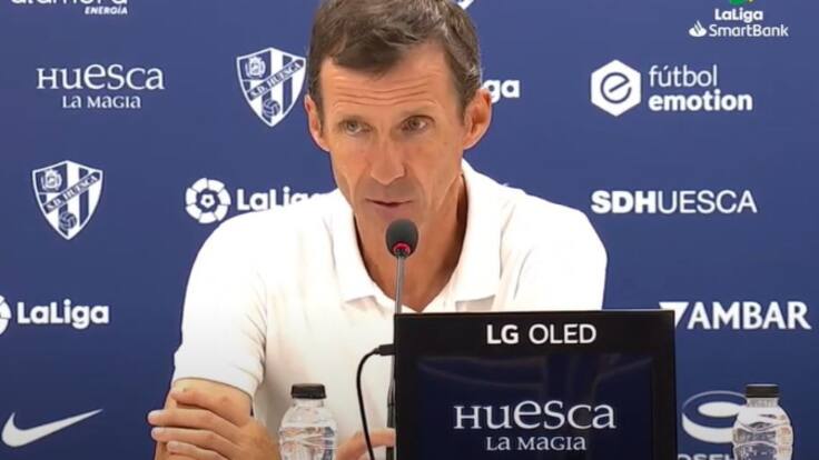 Ziganda en la rueda de prensa tras la victoria