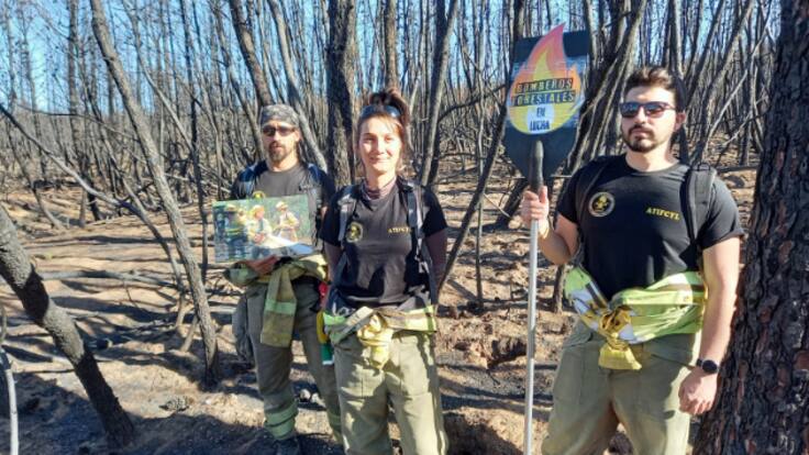Trabajadores de ATIFCYL inician una marcha con destino a Las Cortes de Castilla y León