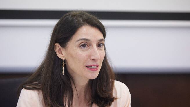 Pilar Llop: "Le he transmitido al comisario europeo de Justicia que el PP no cumple con la Constitución ni con la ley"