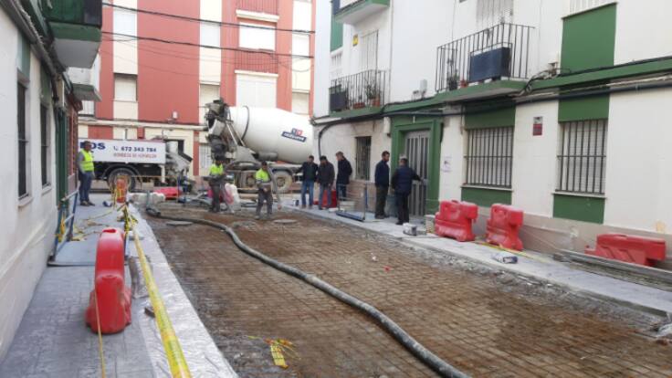 Las obras de la barriada de Periáñez y de la calle Vista Alegre de La Línea marchan a buen ritmo
