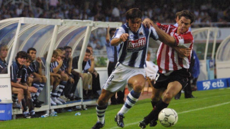 El derbi de Anoeta en el que Aitor Larrazabal jugó de portero