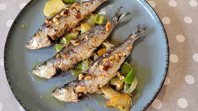 El Rebost: sardines amb verdures