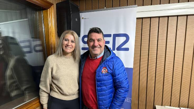Nacho Grosso e Irene Gil en Radio Villena