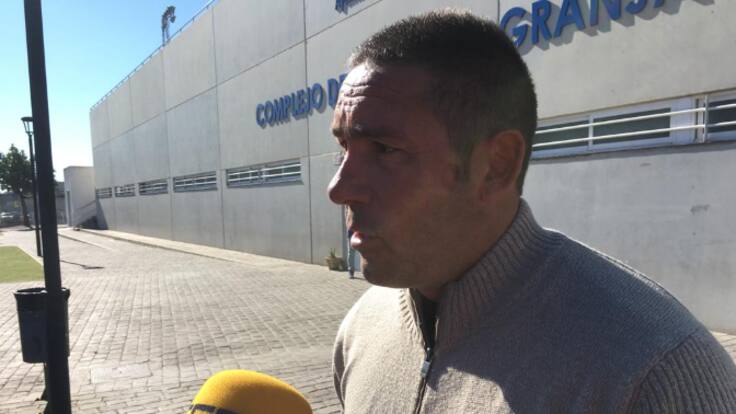 Juan Carlos Gómez en la previa del partido ante el Pozoblanco