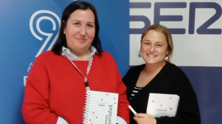 Olga Gallego y Lorena Ignaccolo (Cruz Roja Jaén) presentan el Programa CRECE frente a la soledad no deseada