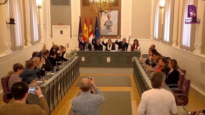 Votación moción amnistía Ayto. Guadalajara