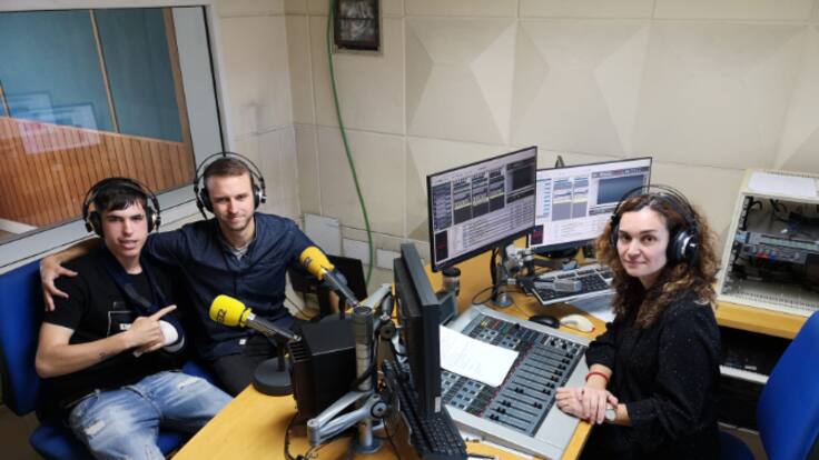 Hugo Balbás, jugador del Racing en la Liga Genuine