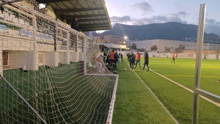 Marcos Camaccho tras el partido contra el Calpe