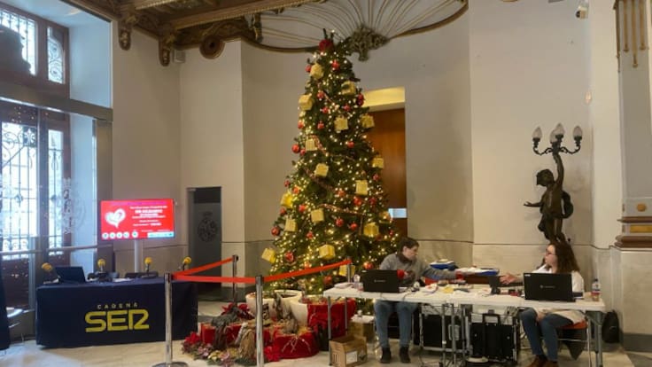 Hoy por hoy Cartagena, desde el Palacio Consistorial con motivo del Maratón de Donación de Sangre 2023(2023-12-21).