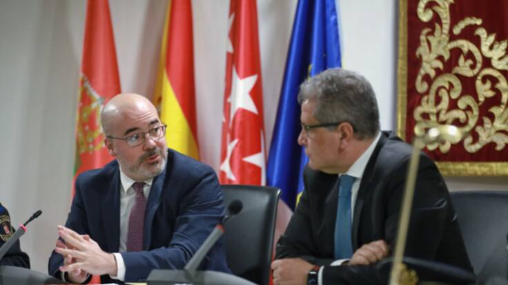 Francisco Martín, delegado del Gobierno en Madrid, repasa los datos de criminalidad en Parla