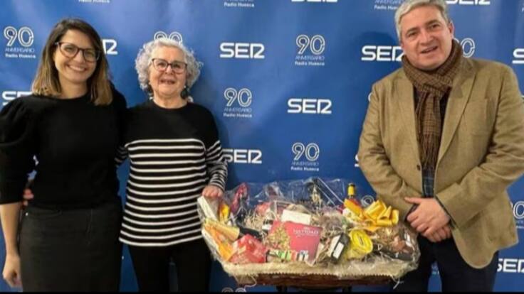 Entregamos la cesta de Navidad