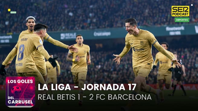 Los goles del Real Betis 1 - 2 FC Barcelona | El Barça se pone a 8 puntos del Madrid