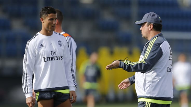 Rafa Benítez: "Ni le dije a Modric que no disparase con el exterior ni a Cristiano Ronaldo cómo tirar las faltas"