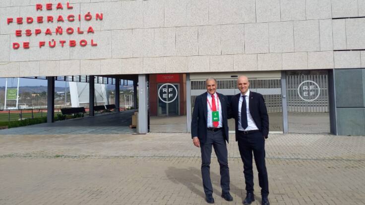 El presidente ejecutivo del Sporting David Guerra explica las claves de la reunión en la Federación Española para el Mundial 2030