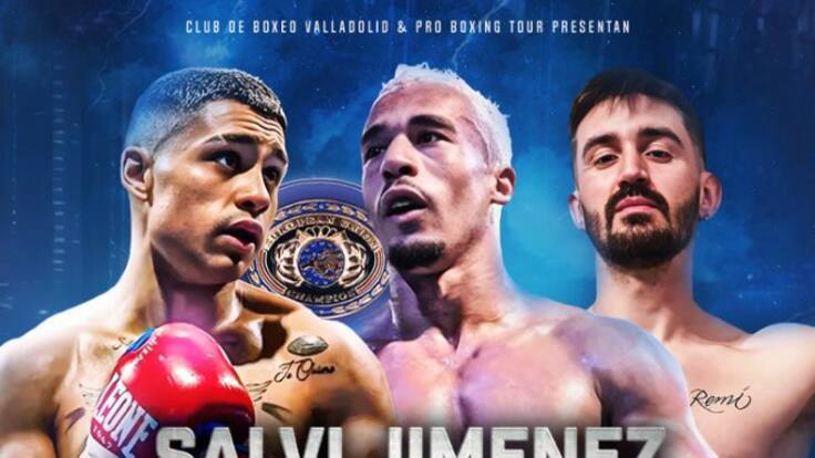 Salvi y Óscar Puente en la presentación del campeonato de Europa de boxeo, el 31 de marzo en Valladolid