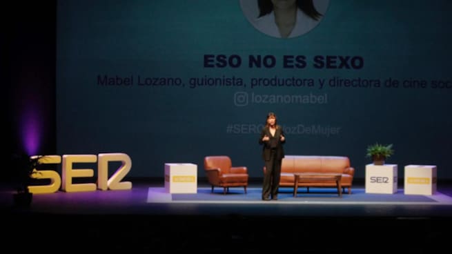 Mabel Lozano durante el evento &#039;Con Voz de Mujer&#039;