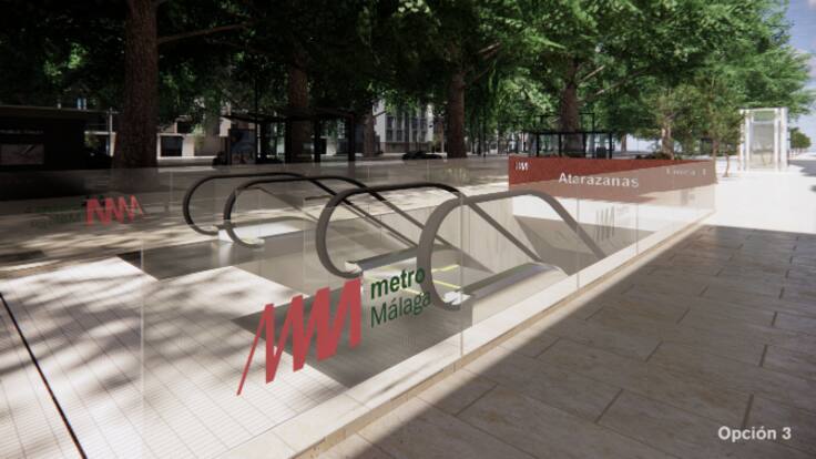 Trabajadores y comerciantes celebran la llegada del Metro del centro de Málaga