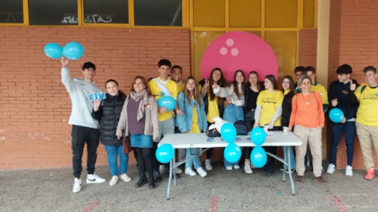 Ganando Salud: El IES Jorge Guillen de Alcorcón difunden la importancia de la donación de médula