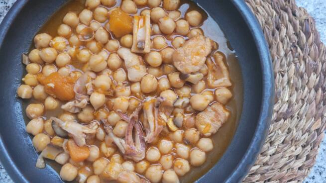 El Rebost: potatge de cigrons i carabassa