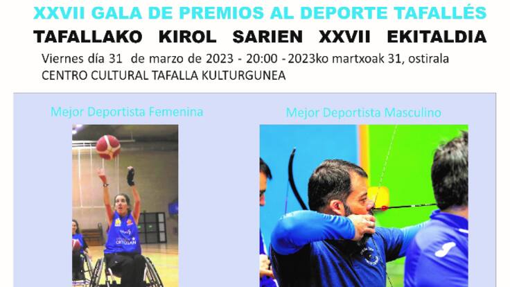 Javier Flaquer y Elena Valencia, mejores deportistas tafalleses 2022, hablan de este reconocimiento en deportes minoritarios