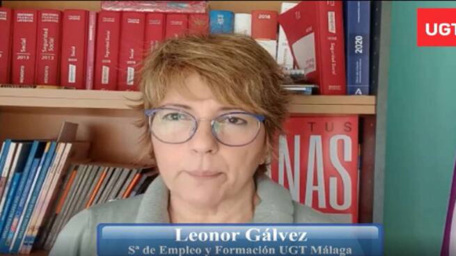 "Nos preocupan los parados de larga duración" Leonor Gálvez, UGT