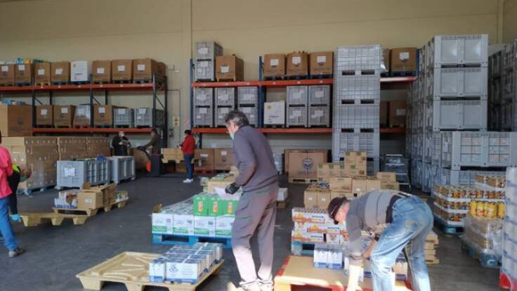 Julia Lera, responsable del Banco de Alimentos