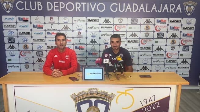 Fran Santano y Gonzalo Ónega: Rueda de prensa previa al partido Guadalajara - Atlético de Madrid B