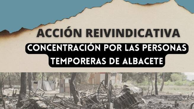 El Colectivo Sin Fronteras se concentra este lunes por el problema de vivienda que tienen en Albacete los temporeros