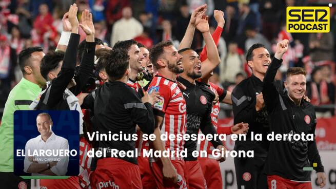 Vinicius se desespera en la derrota del Real Madrid en Girona y entrevista a Míchel
