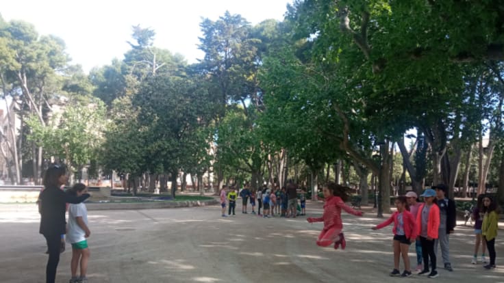 Los niños de Huesca salen a la calle a jugar