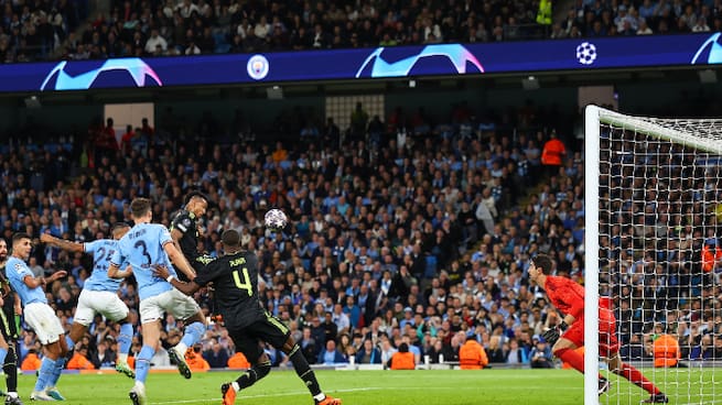 Champions League | Manchester City 3-0 Real Madrid | Gol de Militao (P.P)