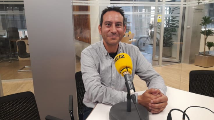 Andrés Gonzalo Serrano, candidato de la coalición Podemos-IU a la alcaldía de Aranda 28M 2023