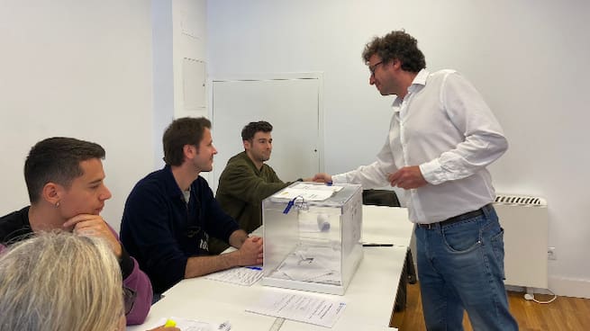 José Manuel Sande, candidato de Por Coruña, valora la jornada electoral