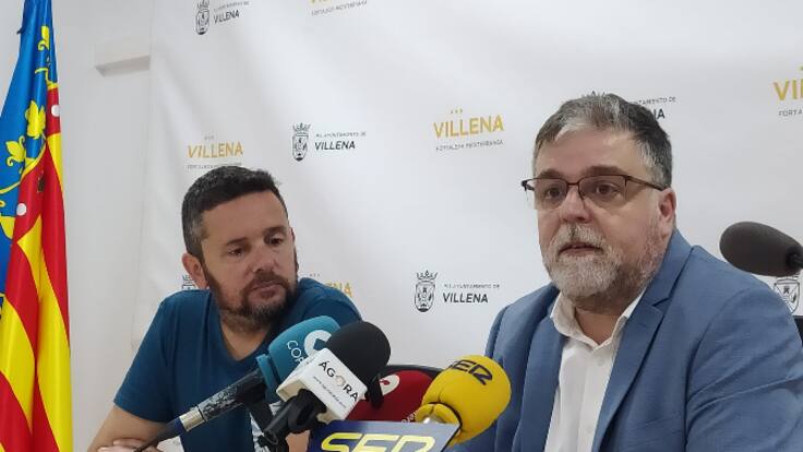 Fulgencio Cerdán y Francisco Iniesta en Radio Villena SER