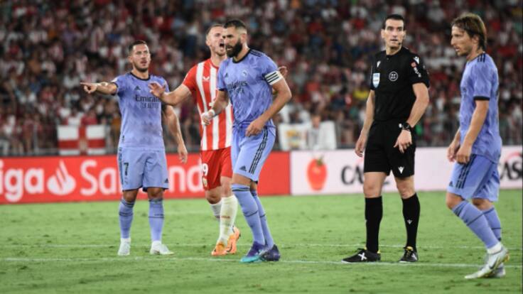 Martínez Munuera en el Almería 1 Real Madrid 2