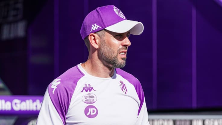 Pezzolano, entrenador del Real Valladolid. Previa ante el Zaragoza