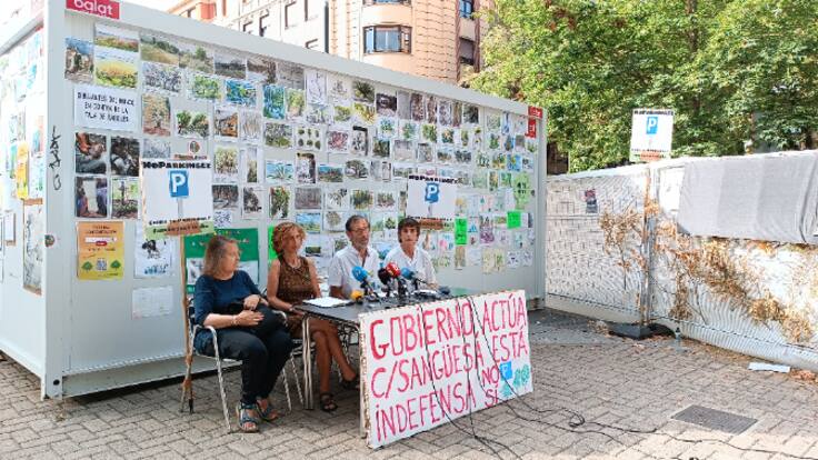 Paralización del parking de la Calle Sangüesa