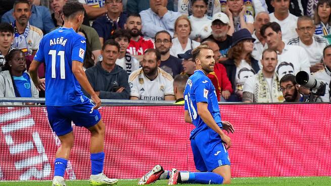 Gol de Borja Mayoral. Real Madrid 0 - Getafe 1