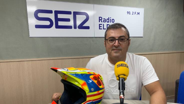 Pedro Muñoz, piloto de motocross de Elda, pelea por el Campeonato de España clásico
