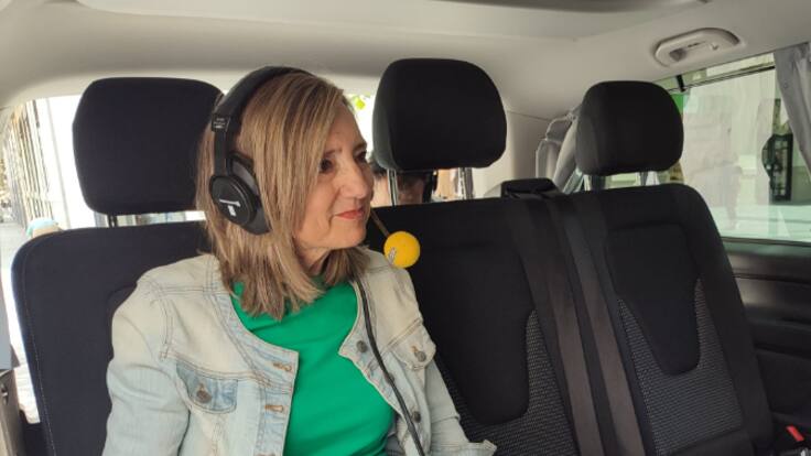 Cristina Ibarrola, alcaldesa de Pamplona, en la Gira del 90 aniversario de Radio Pamplona
