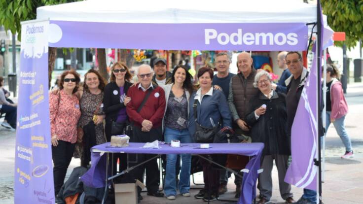 Alba Leo, portavoz de Podemos en Getafe, informa del preacuerdo de gobierno con el PSOE