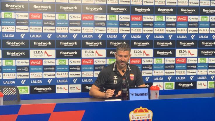 Fernando Estévez, Ent. del Eldense, antes de visitar al Levante U. D.