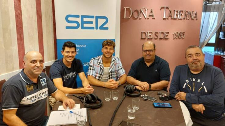 Encuentros Deportivos de Radio Huesca con Loureiro y Álvaro, jugadores de la SD Huesca