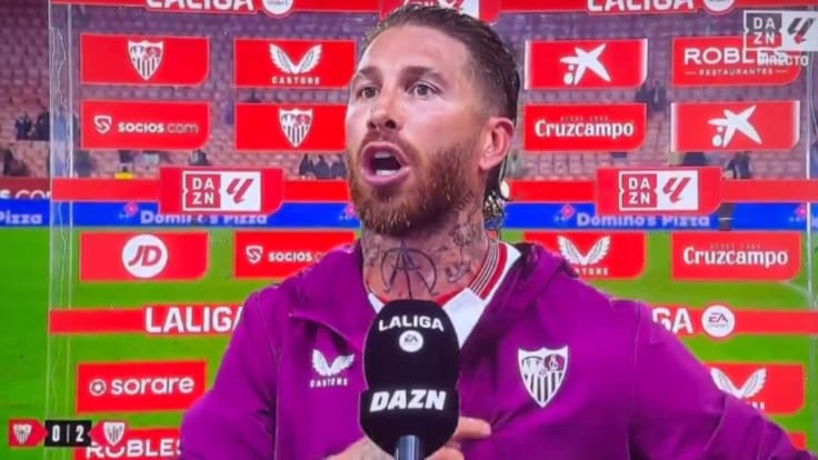Sergio Ramos, a un aficionado tras perder contra el Athletic: "¡Ten un poco de respeto! ¡Respeta a la gente!"